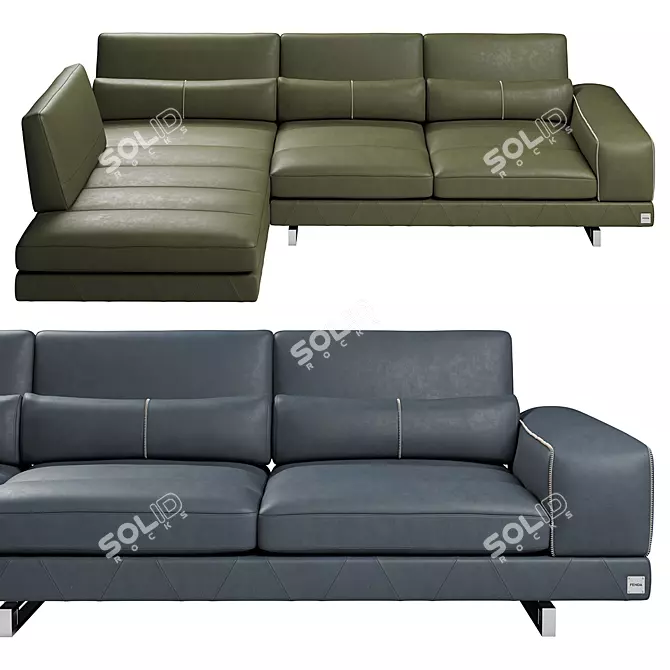  Modern Comfort Landy Corner Sofa 3D model image 3