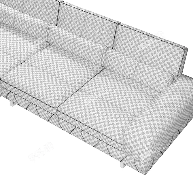  Modern Comfort Landy Corner Sofa 3D model image 4