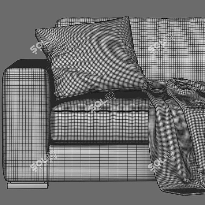 Modern Marac Avana 2-Seater Sofa 3D model image 5