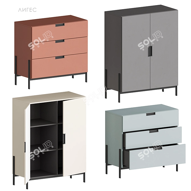 Liges-1 Divan.ru Komod TV Stand 3D model image 2