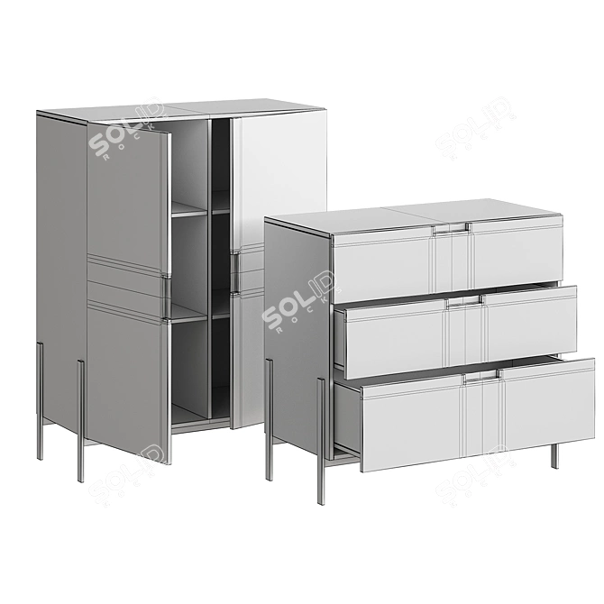 Liges-1 Divan.ru Komod TV Stand 3D model image 4