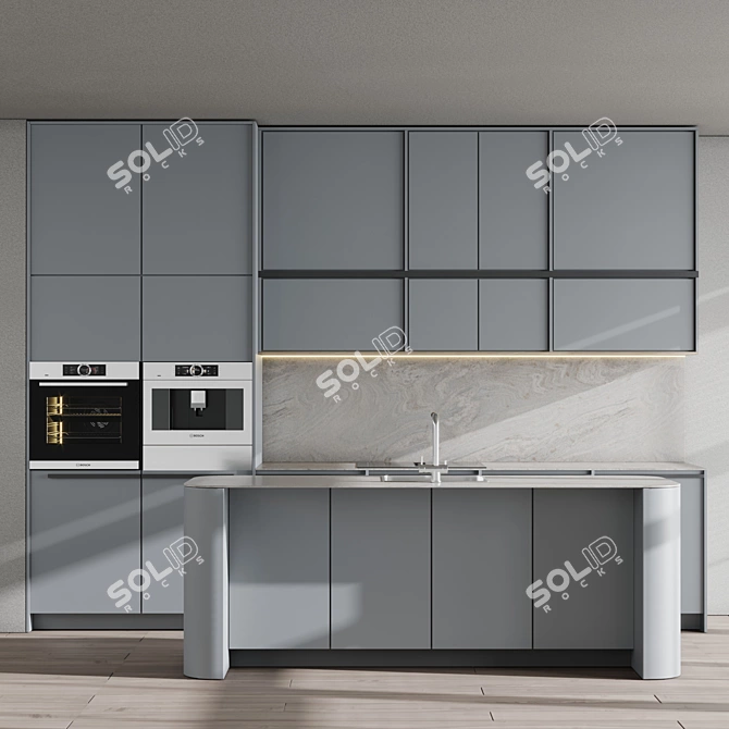 Bosch Kitchen Set 76 Islands 3D model image 1