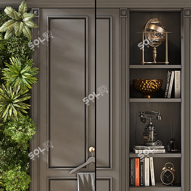 Modern Composite Wardrobe Furniture 3D model image 2