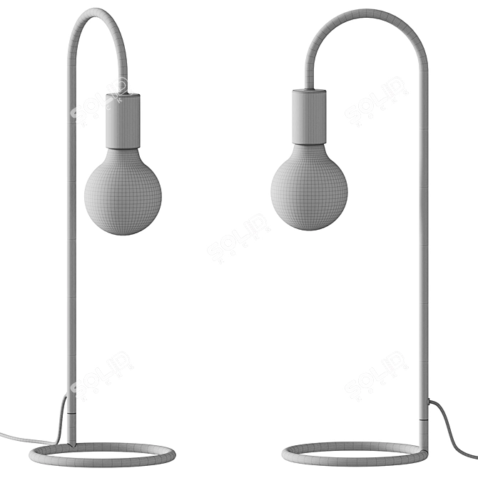 Minimalist Modern Table Lamp 3D model image 2
