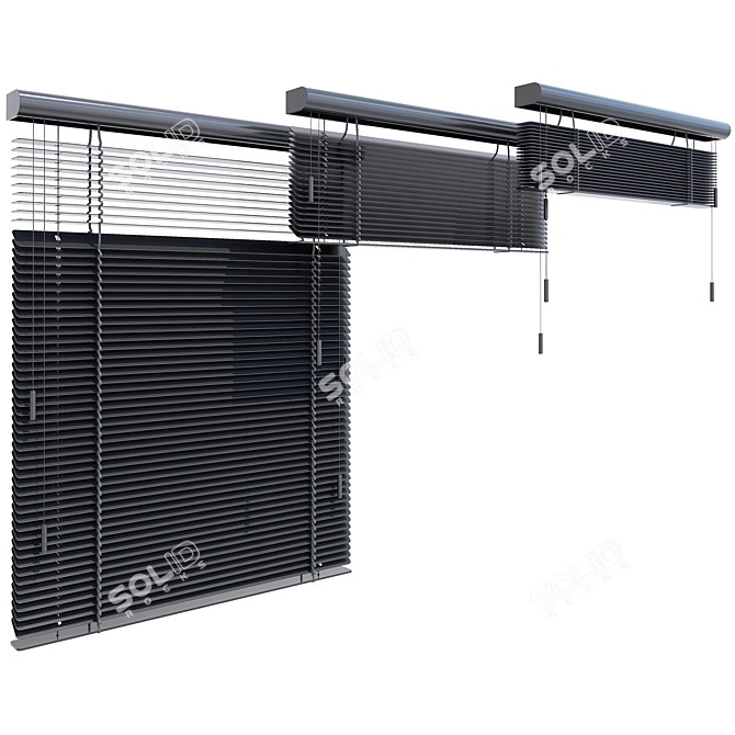 Adjustable Blinds, Window Decor 3D model image 1