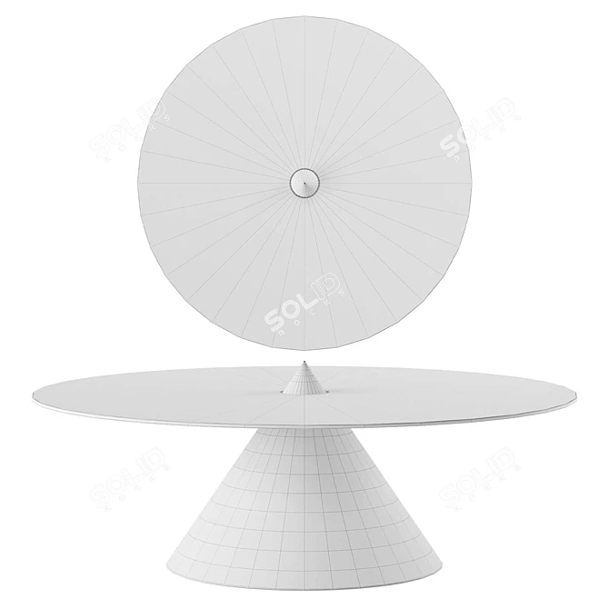 Designer Cone-shaped Halo Table 3D model image 3