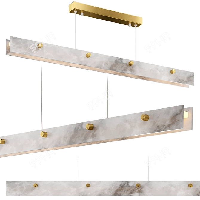 Modern Pendant Light Fixture 3D model image 4