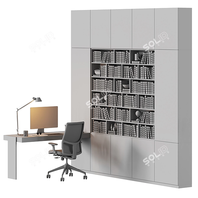 IKEA Modern Office Furniture 3D model image 7