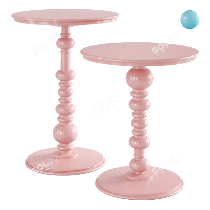 Designer Fruit Side Table - NOS Furniture 3D model image 1