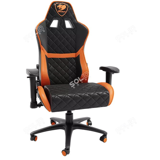 Ergonomic Gaming Chair Cougar Armor One 3D model image 4