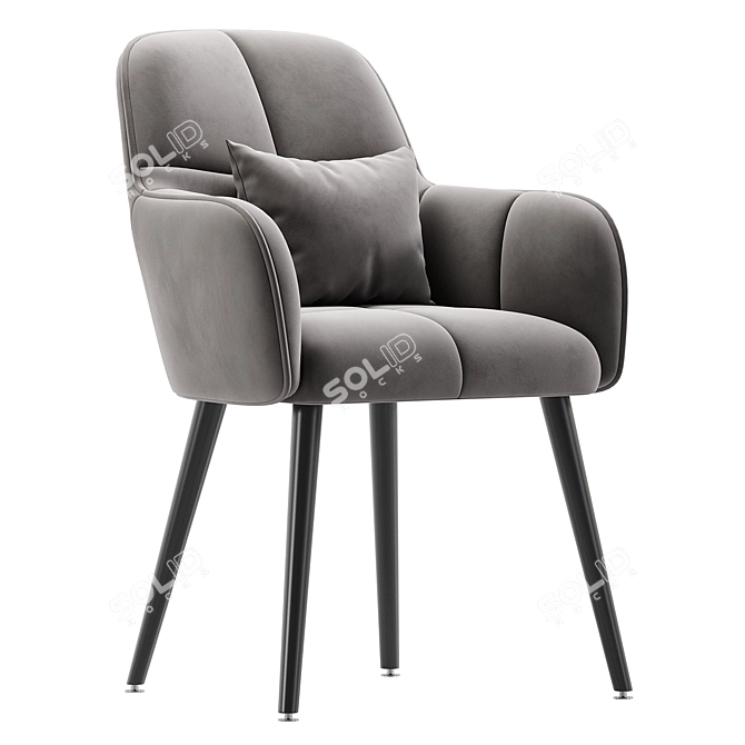 Genua Luxury Armchair 3D Model 3D model image 2