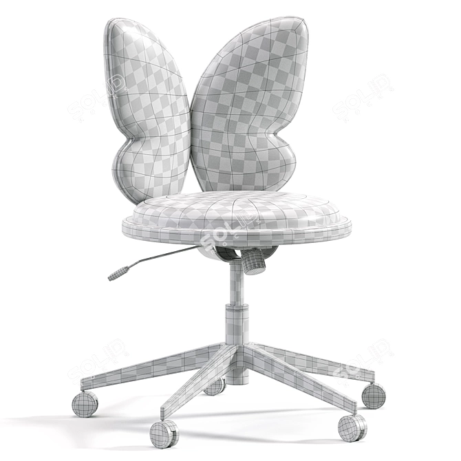 Ergonomic Pixie Office Chair 3D model image 6