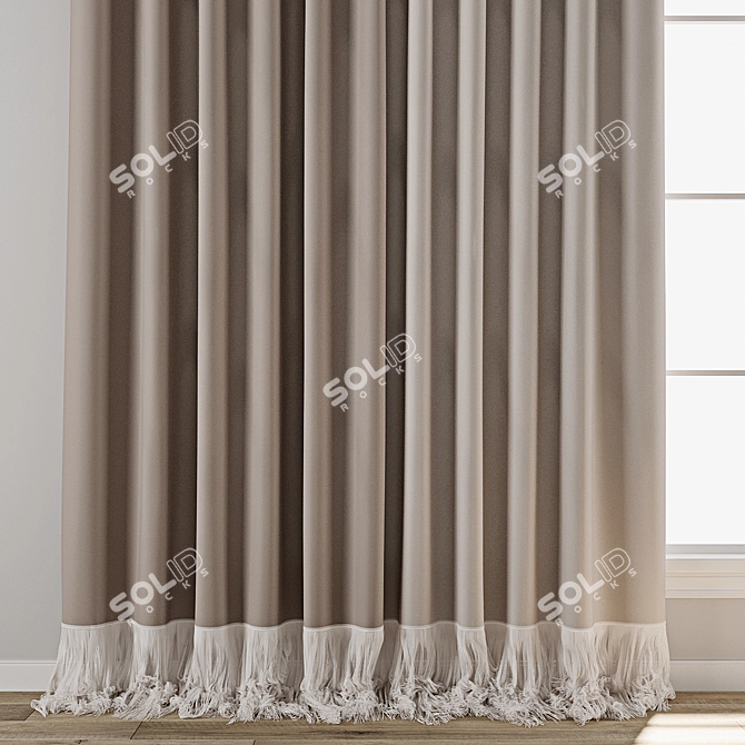 3D Curtain Model Archive [English Translation] 3D model image 2