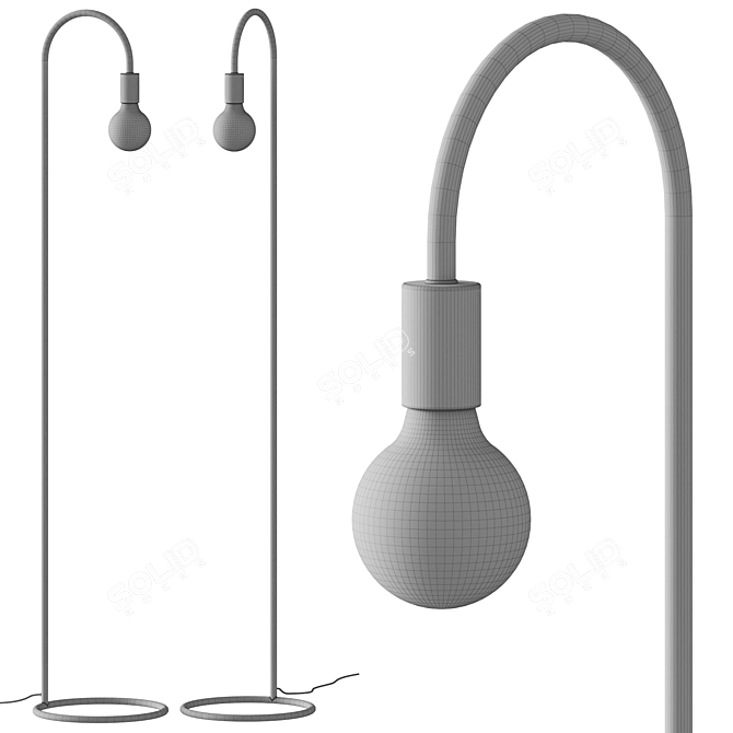 Modern Minimalist Nordlux Floor Lamp 3D model image 2