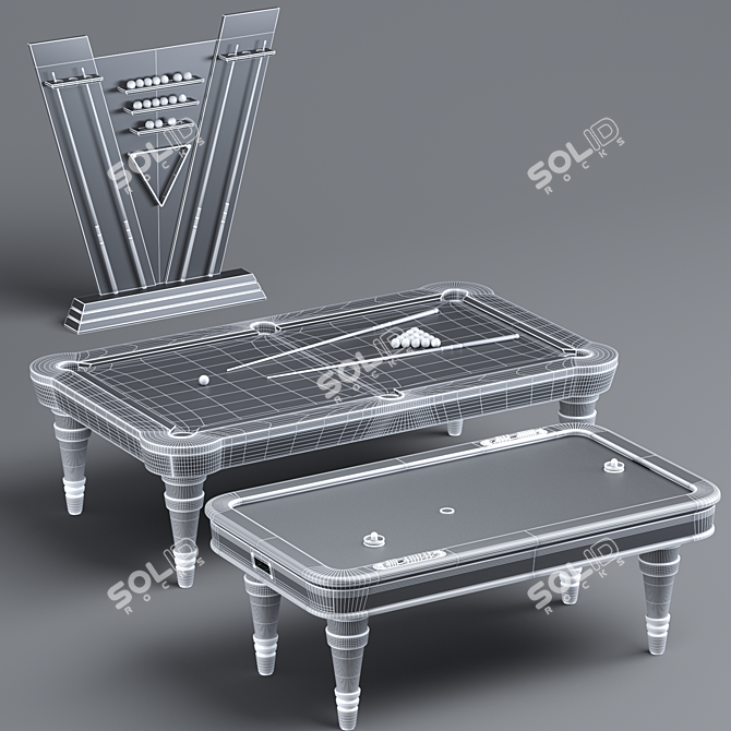 Premium Game Room Furniture Collection 3D model image 7