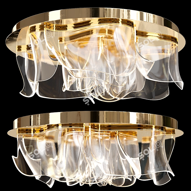 Modern 3D Ceiling Light Fixture 3D model image 1