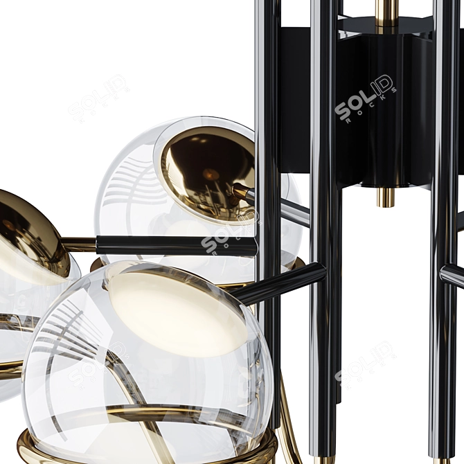 Elegant Crosby Chandelier 3D Model 3D model image 2