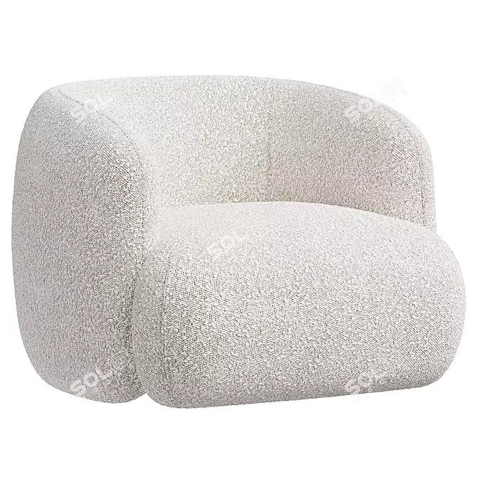  Elegant ALAND Armchair Model 3D model image 4