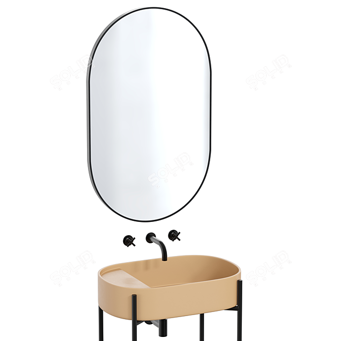 Buffalo Bathroom Furniture Set 3D model image 3