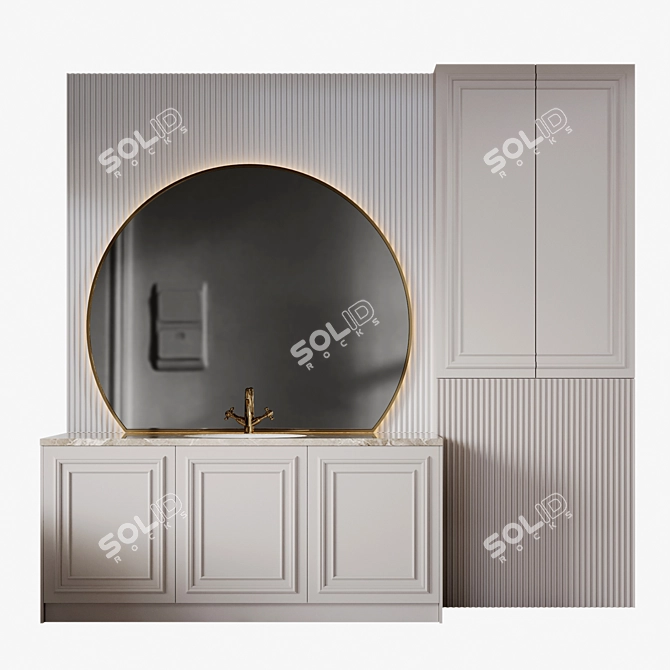 Luxury Bath Set Eleven 3D model image 1