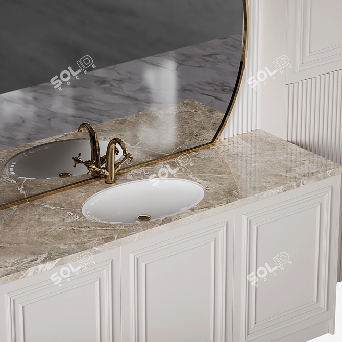 Luxury Bath Set Eleven 3D model image 4