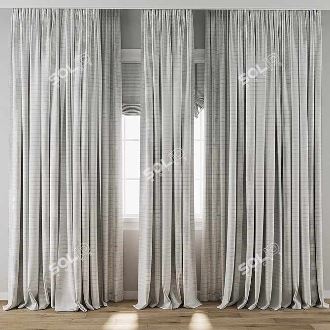  3D Max Curtain Textures Pack 3D model image 3