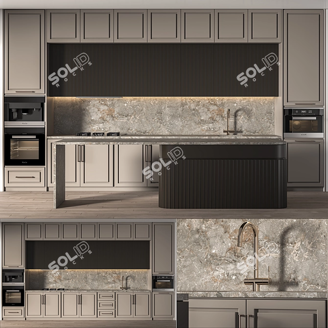 Vray Corona Kitchen044 3D Model 3D model image 2