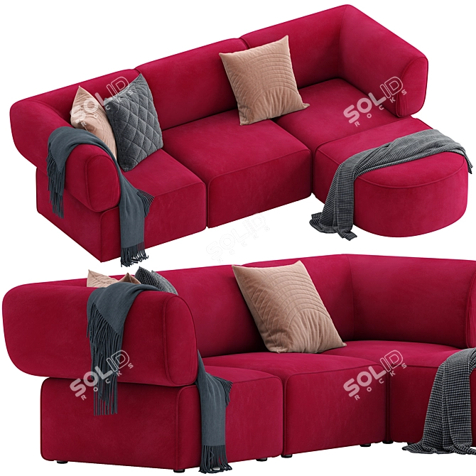 Modular Diane Sofa by Joybird 3D model image 2