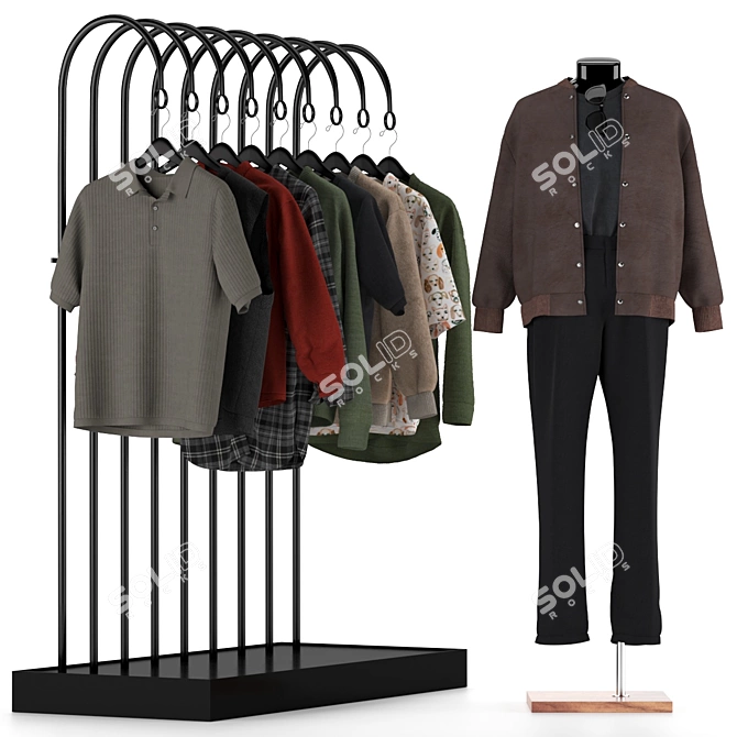 Mannequin Set Elegant Design Renders 3D model image 1