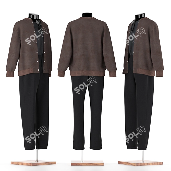 Mannequin Set Elegant Design Renders 3D model image 2