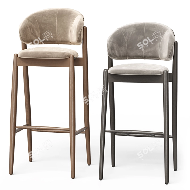 Bar Stools: Family Look Collection 3D model image 4