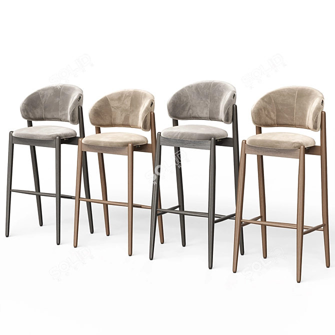 Bar Stools: Family Look Collection 3D model image 6