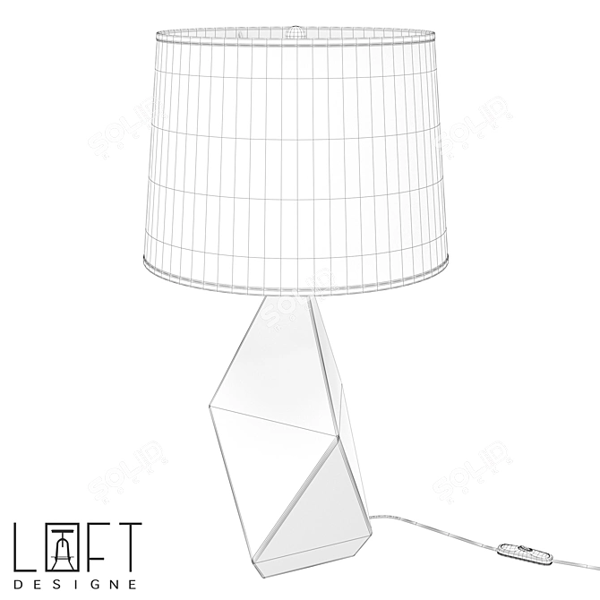 Industrial Style Table Lamp "LoftDesigne 8454 3D model image 2