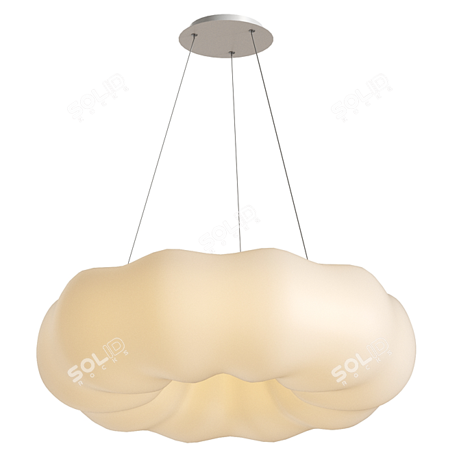 Zortes Soft LED Pendant Light 3D model image 3