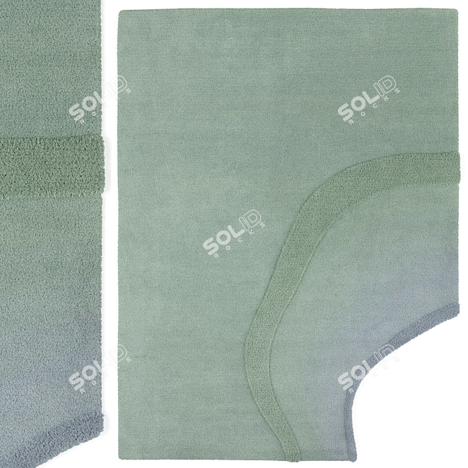 Tidal Collection Carpets Bundle 3D model image 2