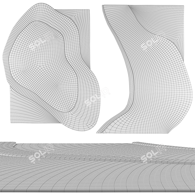 Tidal Collection Carpets Bundle 3D model image 5