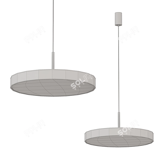 Modern Viokef Pendant Light 3D model image 2