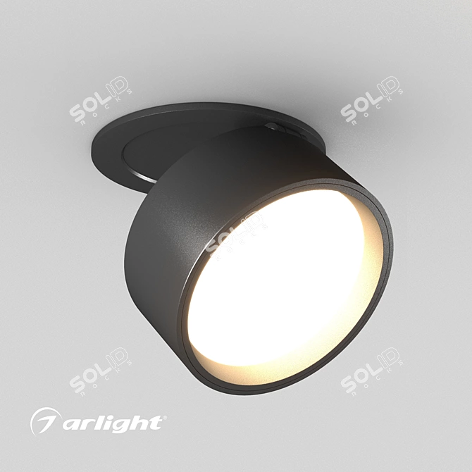 Versatile LGD POT R85 12W Spotlight 3D model image 1