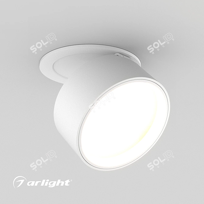 Versatile LGD POT R85 12W Spotlight 3D model image 2