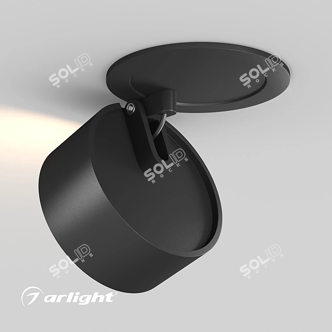 Versatile LGD POT R85 12W Spotlight 3D model image 3