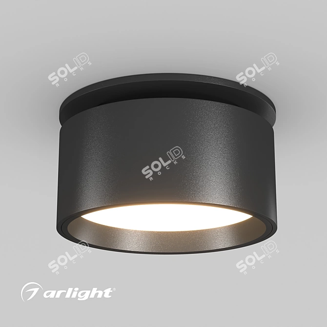 Versatile LGD POT R85 12W Spotlight 3D model image 4