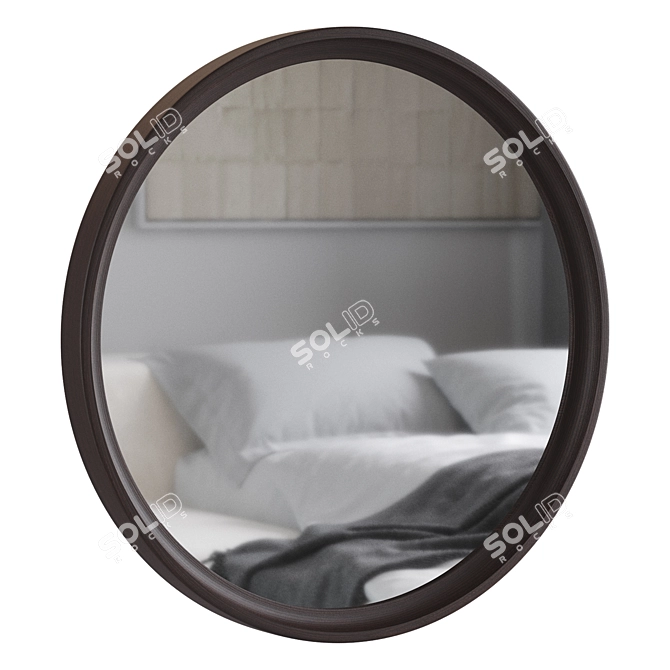 District Eight Round Mirrors Set 3D model image 1