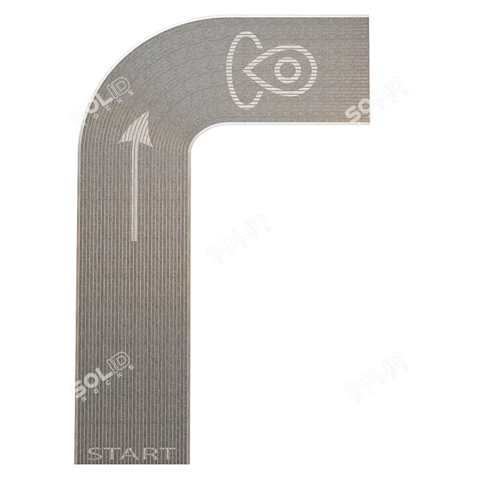 EMCO Technical Mat Track with Markers 3D model image 4