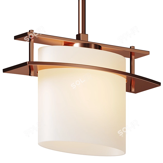 Forged Glass Pendant Light 3D model image 2