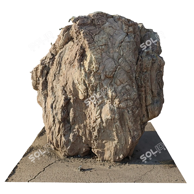 Modern Stone Model VRay Render 3D model image 1