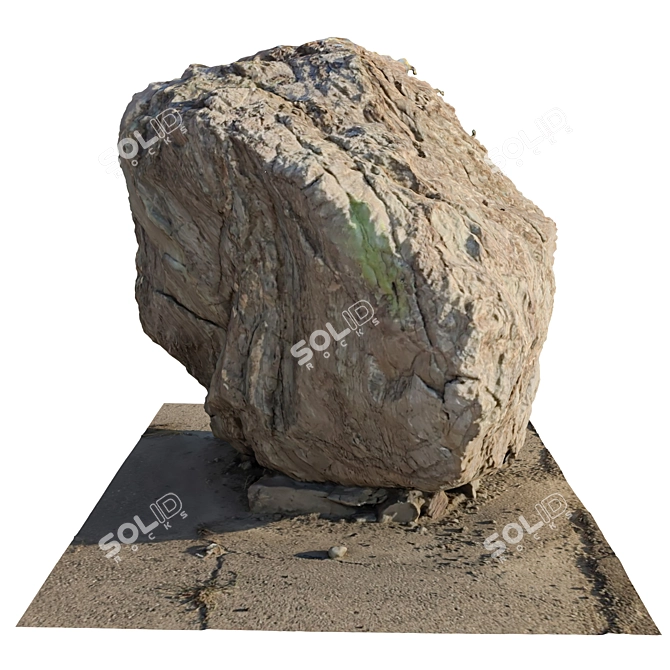 Modern Stone Model VRay Render 3D model image 2