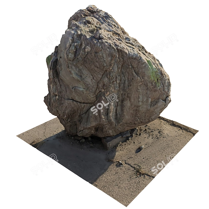 Modern Stone Model VRay Render 3D model image 3