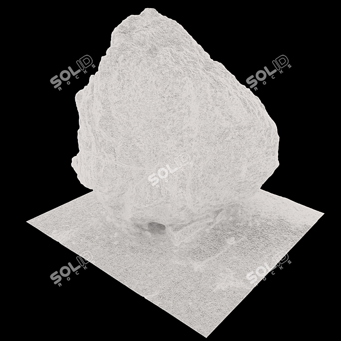 Modern Stone Model VRay Render 3D model image 4