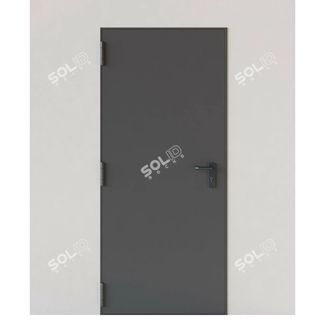 Fireproof Iron Door DIERRE SPLIT 3D model image 4