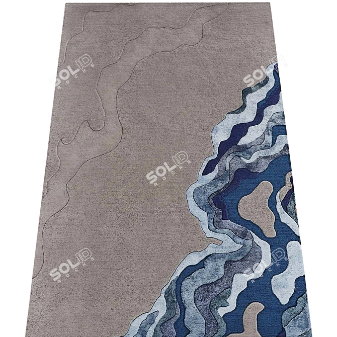 Jute Rugs Set Bundle 3D model image 2